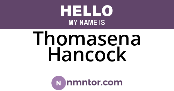 Thomasena Hancock