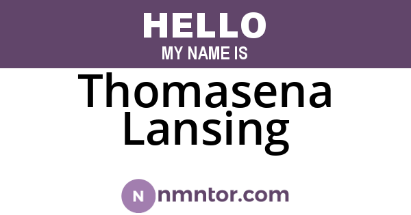 Thomasena Lansing