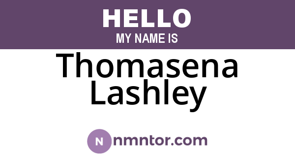 Thomasena Lashley