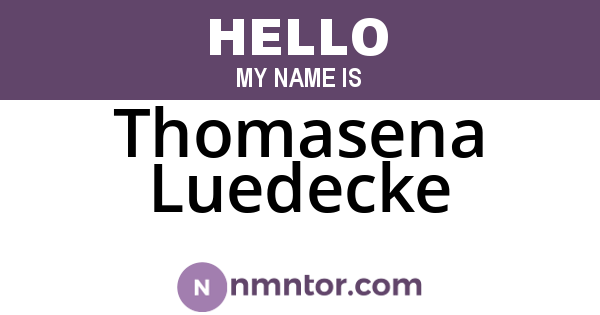 Thomasena Luedecke