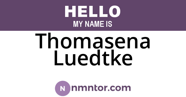 Thomasena Luedtke