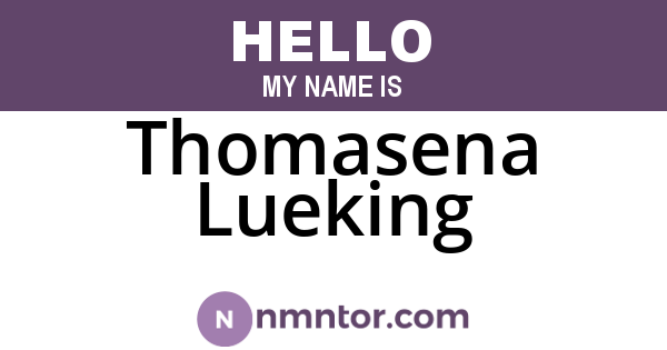 Thomasena Lueking