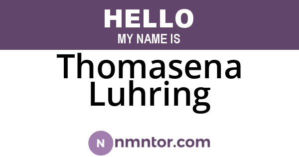 Thomasena Luhring