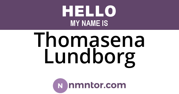 Thomasena Lundborg