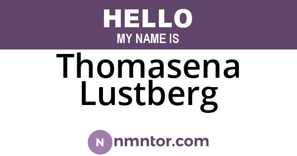 Thomasena Lustberg