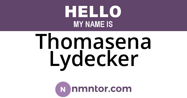 Thomasena Lydecker