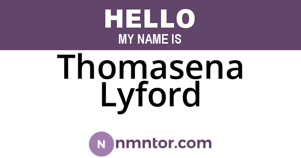 Thomasena Lyford