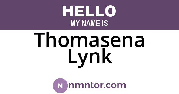 Thomasena Lynk