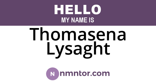 Thomasena Lysaght