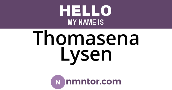 Thomasena Lysen