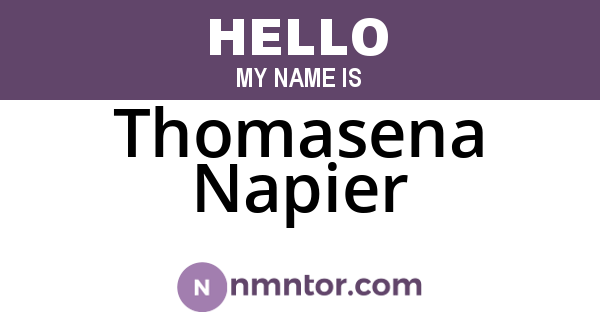 Thomasena Napier