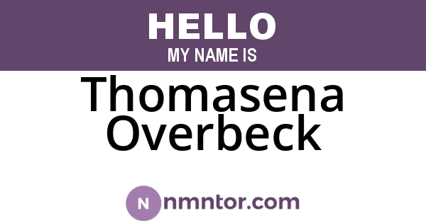 Thomasena Overbeck