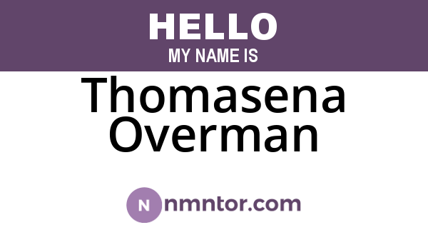 Thomasena Overman