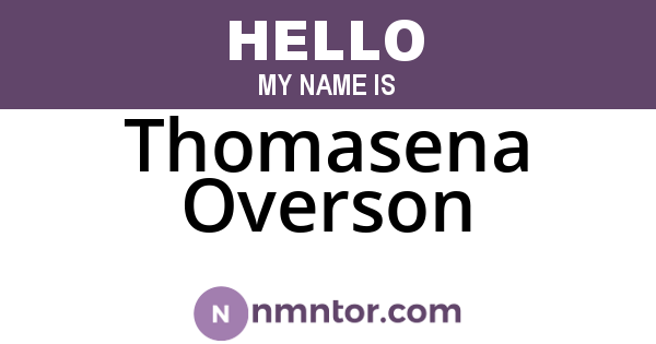 Thomasena Overson