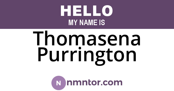 Thomasena Purrington