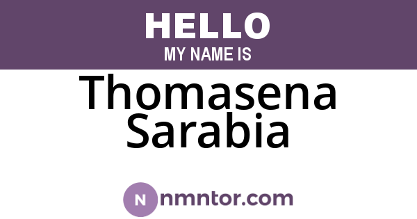 Thomasena Sarabia