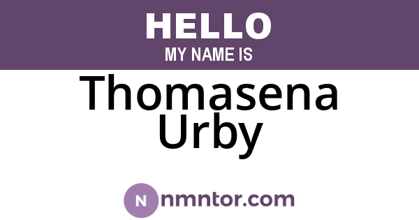 Thomasena Urby