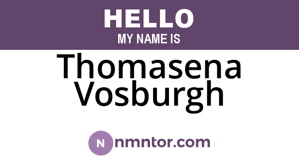 Thomasena Vosburgh