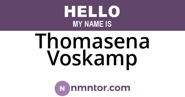 Thomasena Voskamp