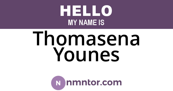 Thomasena Younes