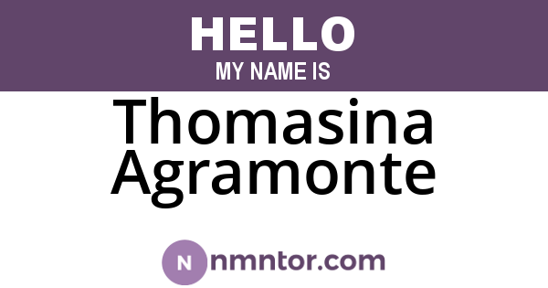 Thomasina Agramonte