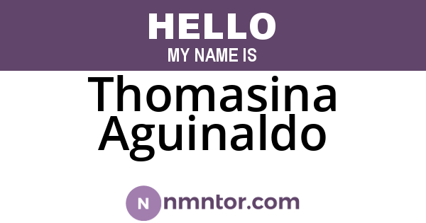 Thomasina Aguinaldo