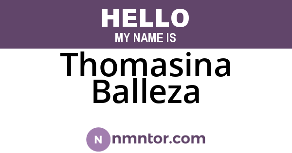 Thomasina Balleza