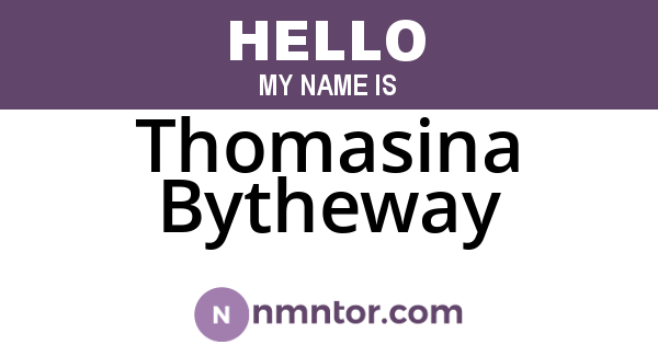 Thomasina Bytheway