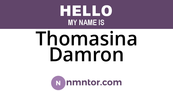 Thomasina Damron