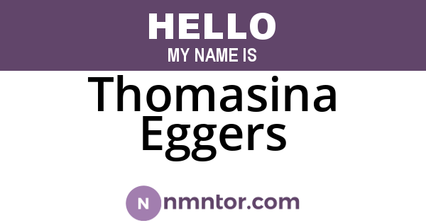 Thomasina Eggers