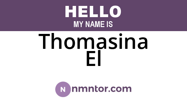 Thomasina El