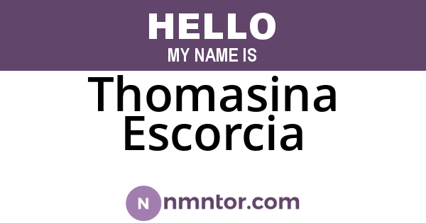 Thomasina Escorcia