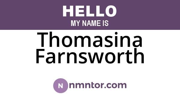 Thomasina Farnsworth