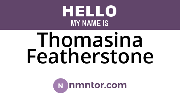 Thomasina Featherstone