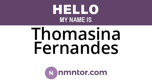 Thomasina Fernandes