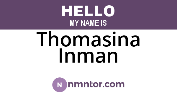 Thomasina Inman