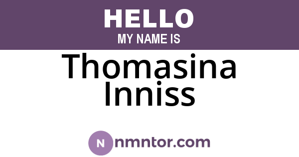 Thomasina Inniss
