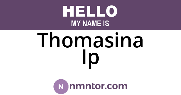 Thomasina Ip