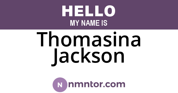 Thomasina Jackson