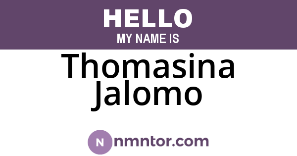 Thomasina Jalomo