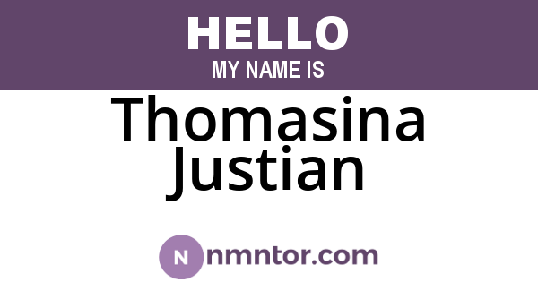 Thomasina Justian