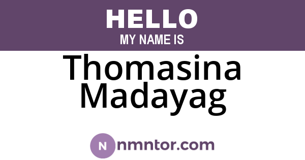 Thomasina Madayag