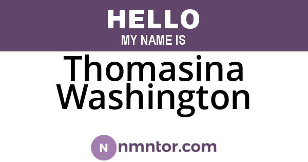 Thomasina Washington