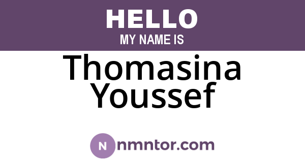 Thomasina Youssef