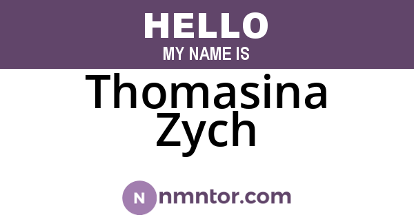 Thomasina Zych