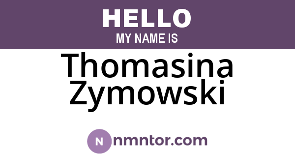 Thomasina Zymowski