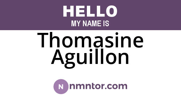 Thomasine Aguillon