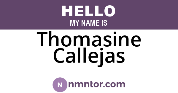 Thomasine Callejas