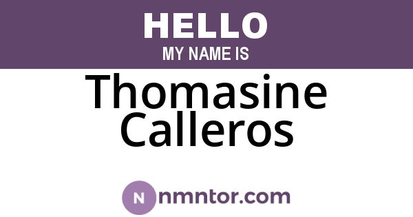 Thomasine Calleros