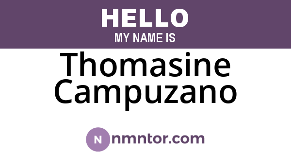 Thomasine Campuzano